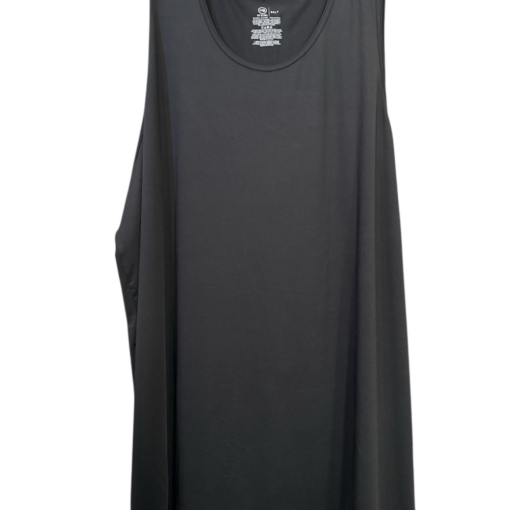 Harbor Bay DXL Muscle Tee Black 3XLT Tank NWT Big & Tall